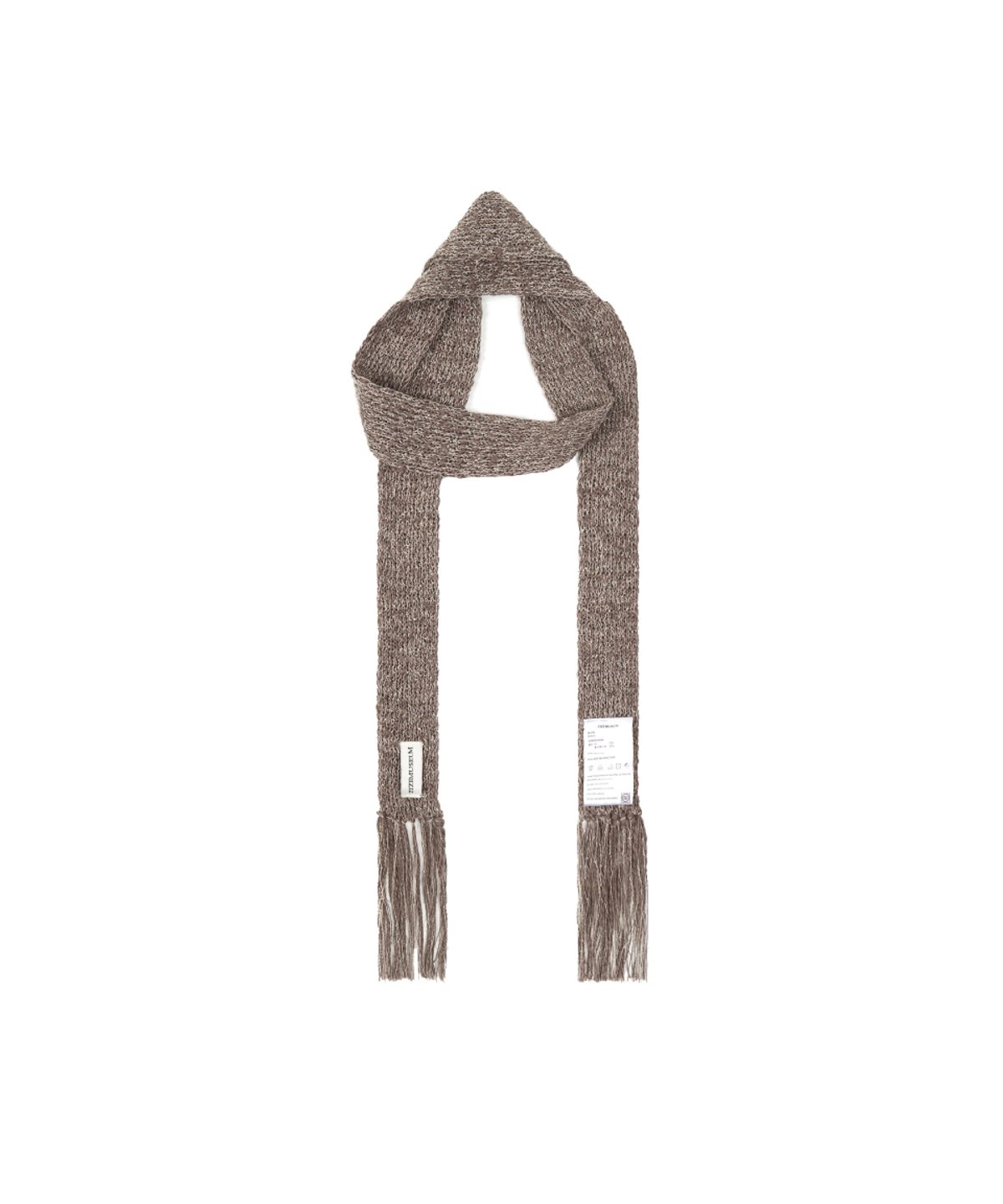 지제뮤지엄(ZIZEMUSEUM) ZIZE KNIT MUFFLER (MOCHA)