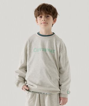 어센틱 로고 레귤러핏 맨투맨 오트밀 CK2501CR14OT