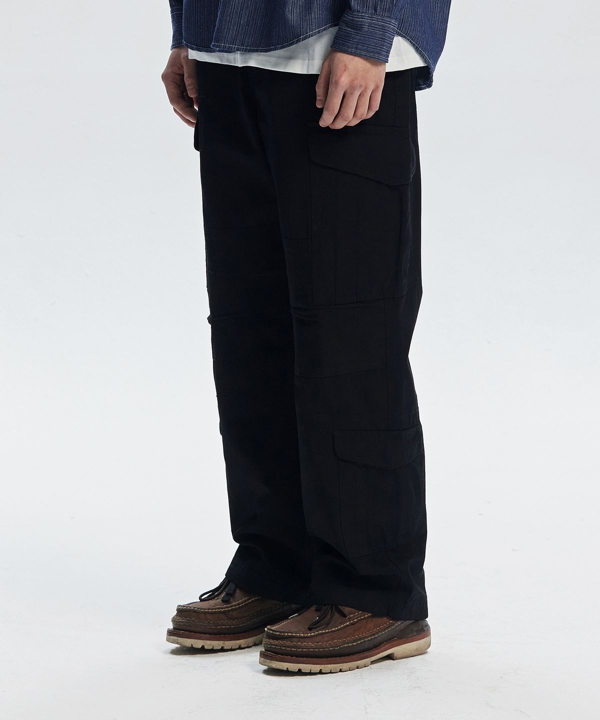프리즘웍스(FRIZMWORKS) RIPSTOP FIELD CARGO PANTS _ BLACK