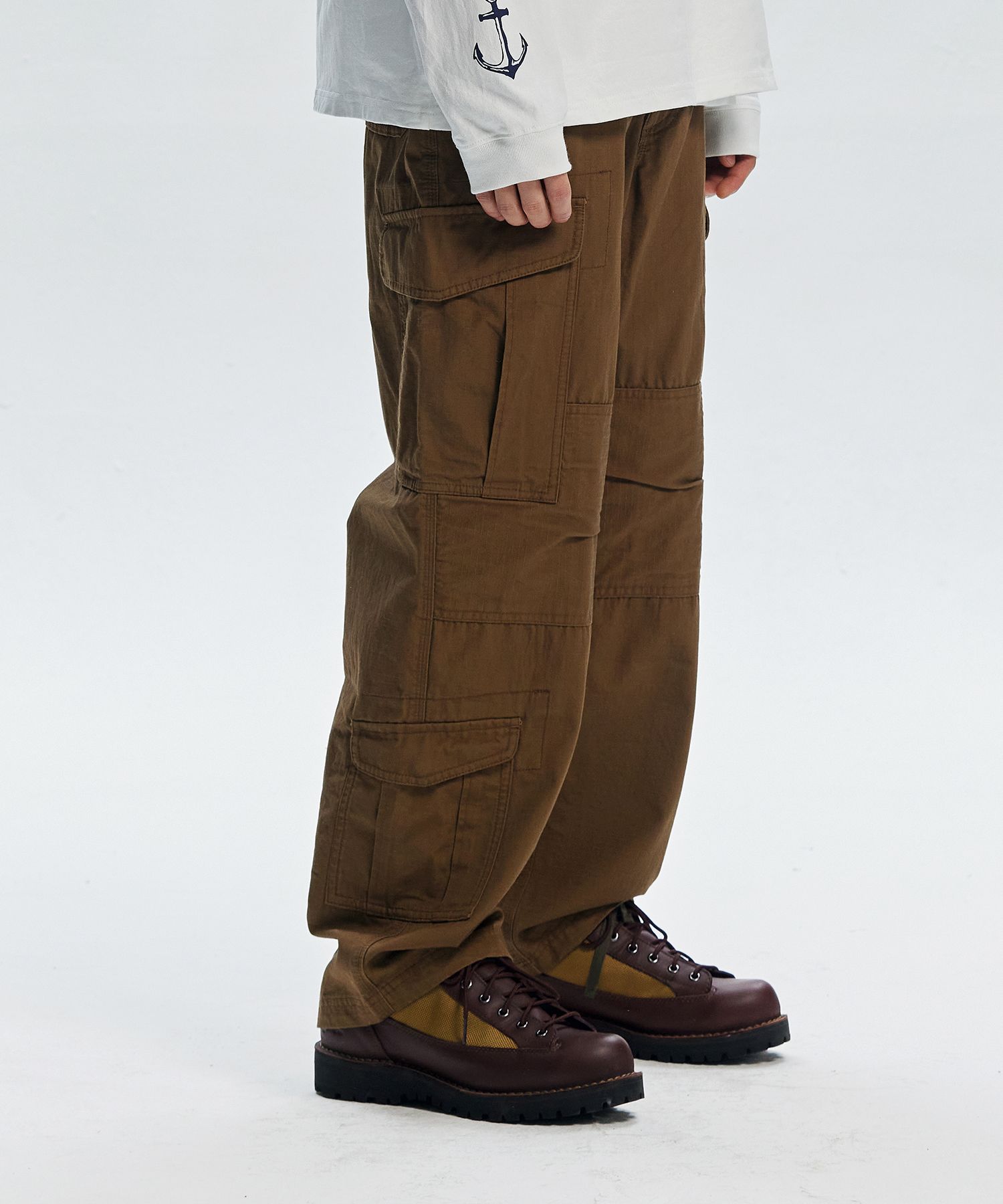 MUSINSA | FRIZMWORKS RIPSTOP FIELD CARGO PANTS _ BROWN