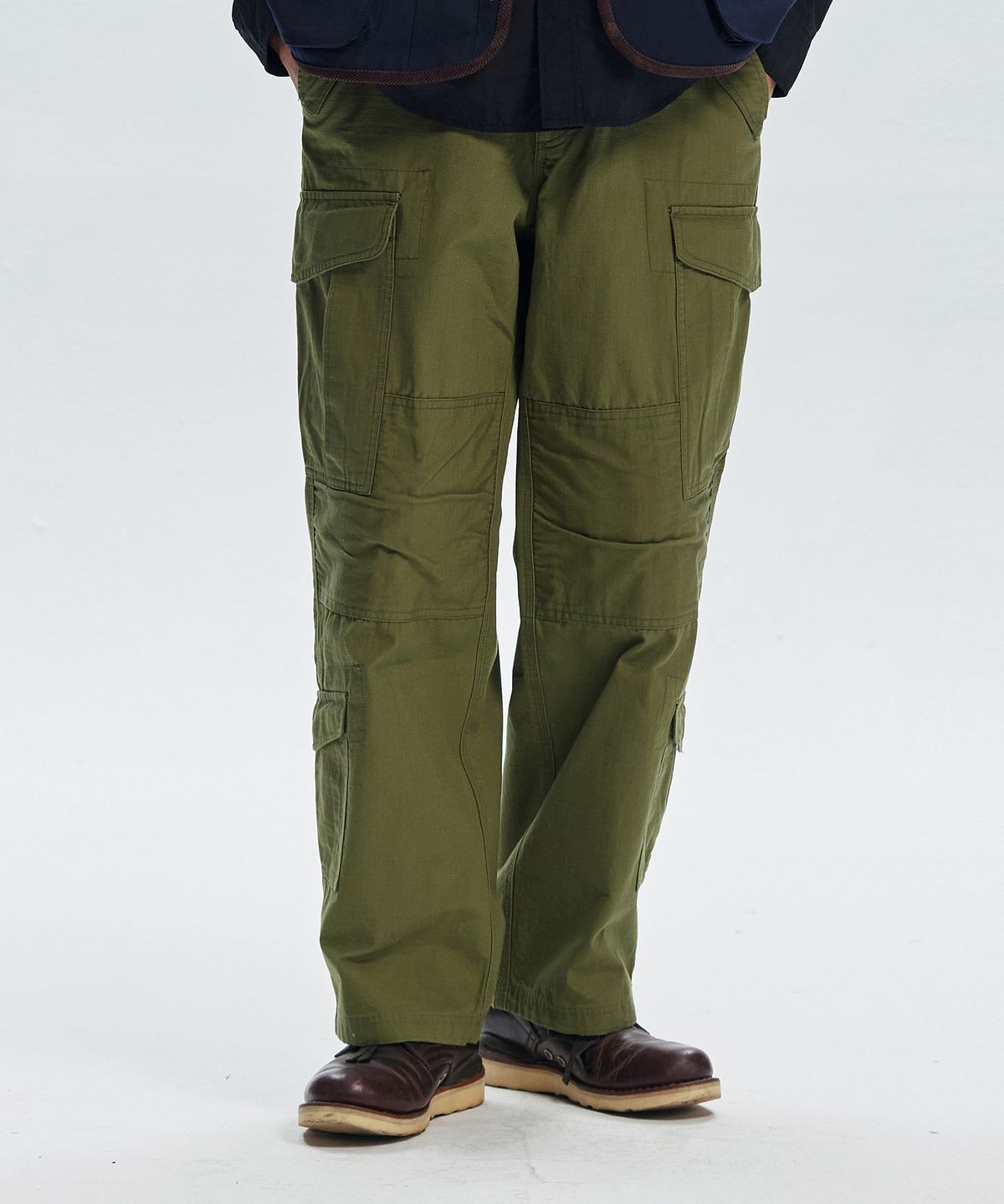 프리즘웍스(FRIZMWORKS) RIPSTOP FIELD CARGO PANTS _ OLIVE