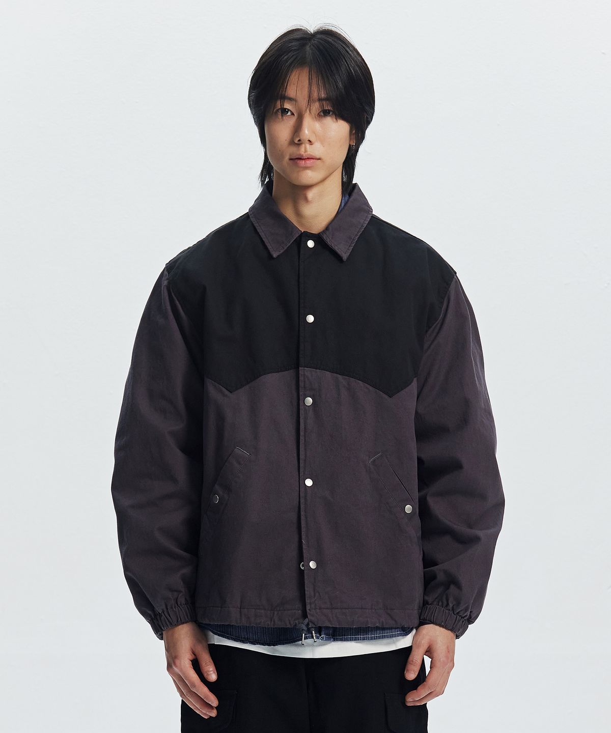 프리즘웍스(FRIZMWORKS) BARSTOW COACH JACKET _ CHARCOAL