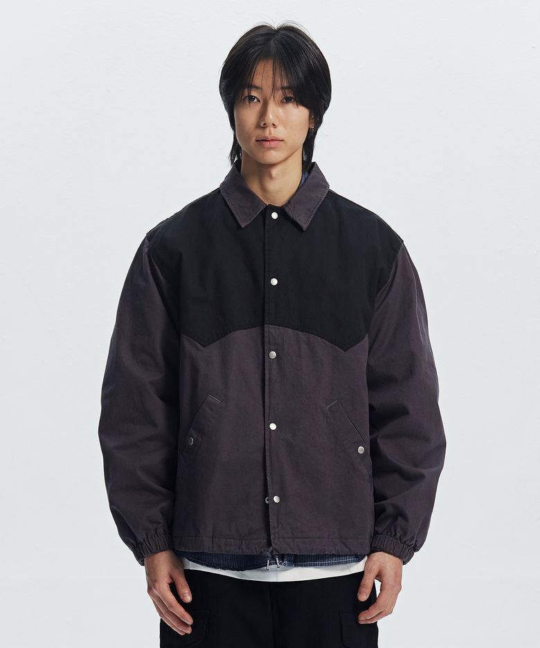 BARSTOW COACH JACKET _ CHARCOAL