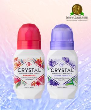 크리스탈 데오드란트 66ml 석류&라벤더 롤온 2종