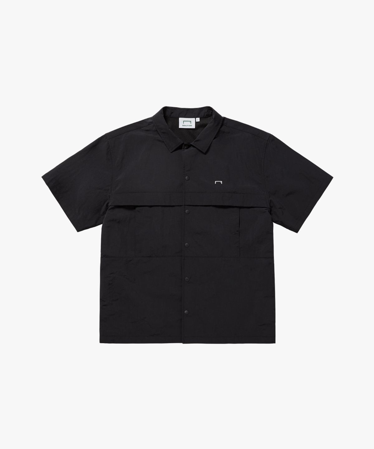 골스튜디오(GOALSTUDIO) RIPSTOP AIR THROUGH SHIRT-BLACK