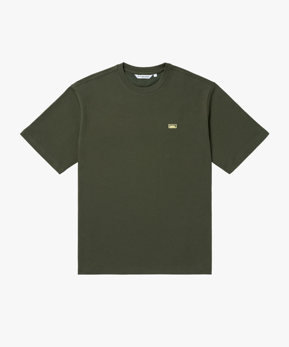 골스튜디오(GOALSTUDIO) AIR MESH BOX LOGO TEE-KHAKI