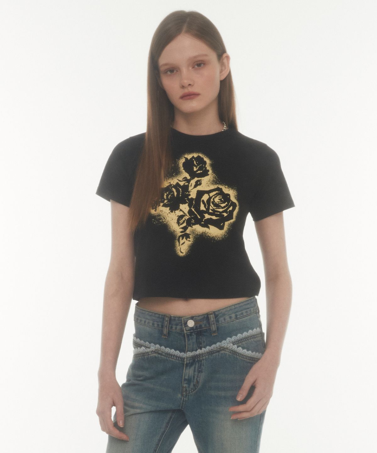 미드나잇 무브(MIDNIGHT MOVE) fl crop t (black)