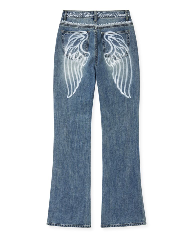 lace bt pants (blue)