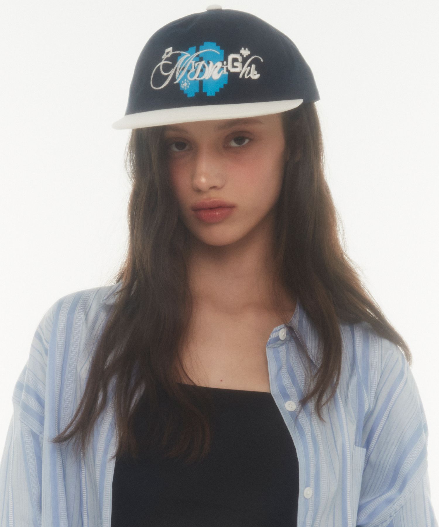 ★韓国人気★MIDNIGHT MOVE★pixel cap MUSINSA | MIDNIGHT MOVE pixel cap (dark grey)