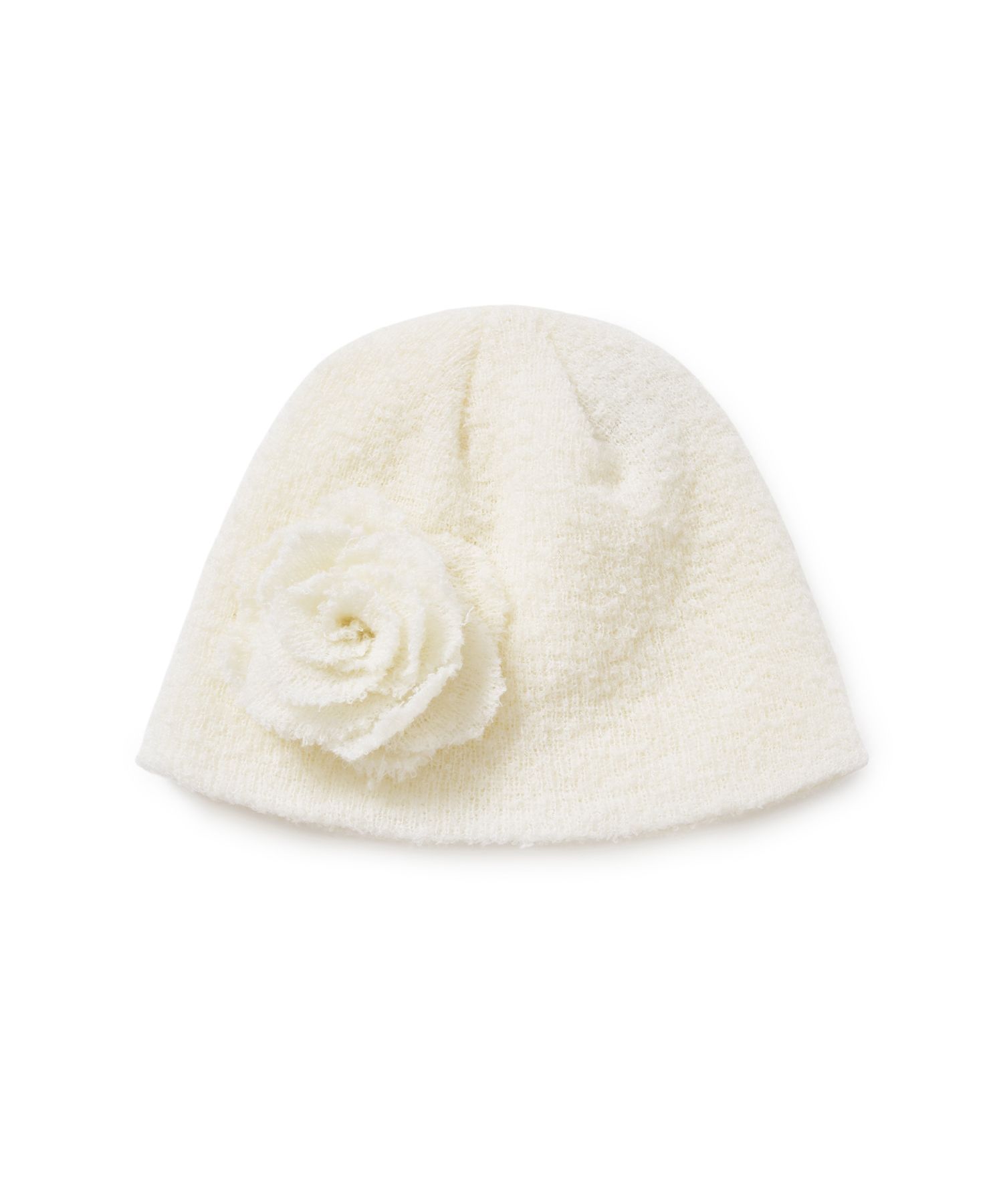 MUSINSA | MIDNIGHT MOVE rose beanie (ivory)