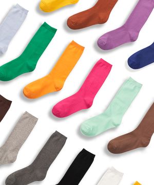 [5팩] 선택형 여성용 컬러풀 베이직 롱 삭스 15컬러