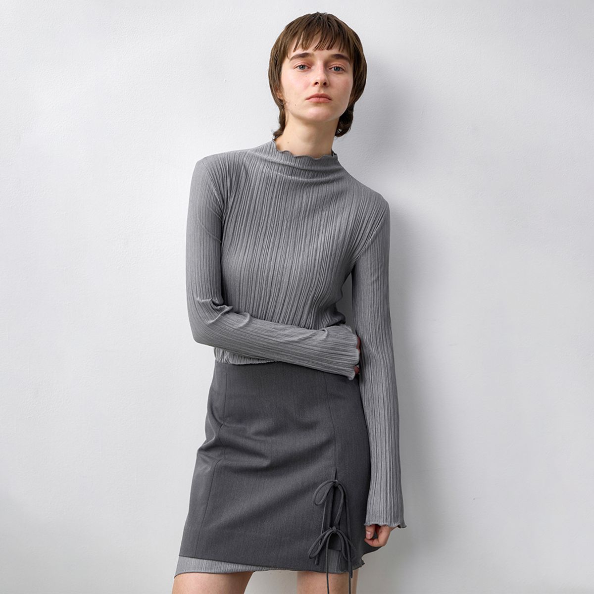 아틀리에 나인(ATELIER NAIN) AVIE RIBBON MINI SKIRT(SK-5003)