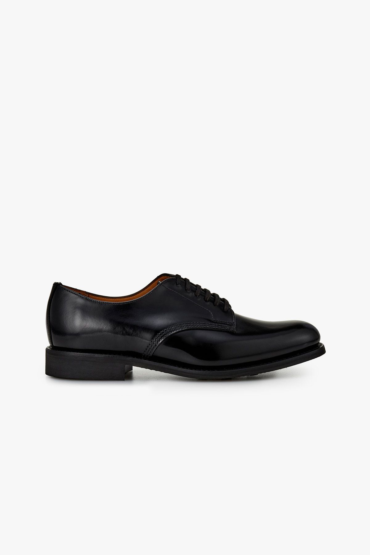 맨온더분(MAN ON THE BOON) [SANDERS] OFFICER SHOE 폴리싱 레더 로퍼_블랙 4715118201
