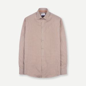 슬림핏 코튼텐셀 미니 깅엉체크 셔츠 베이지 YJESUS541BE