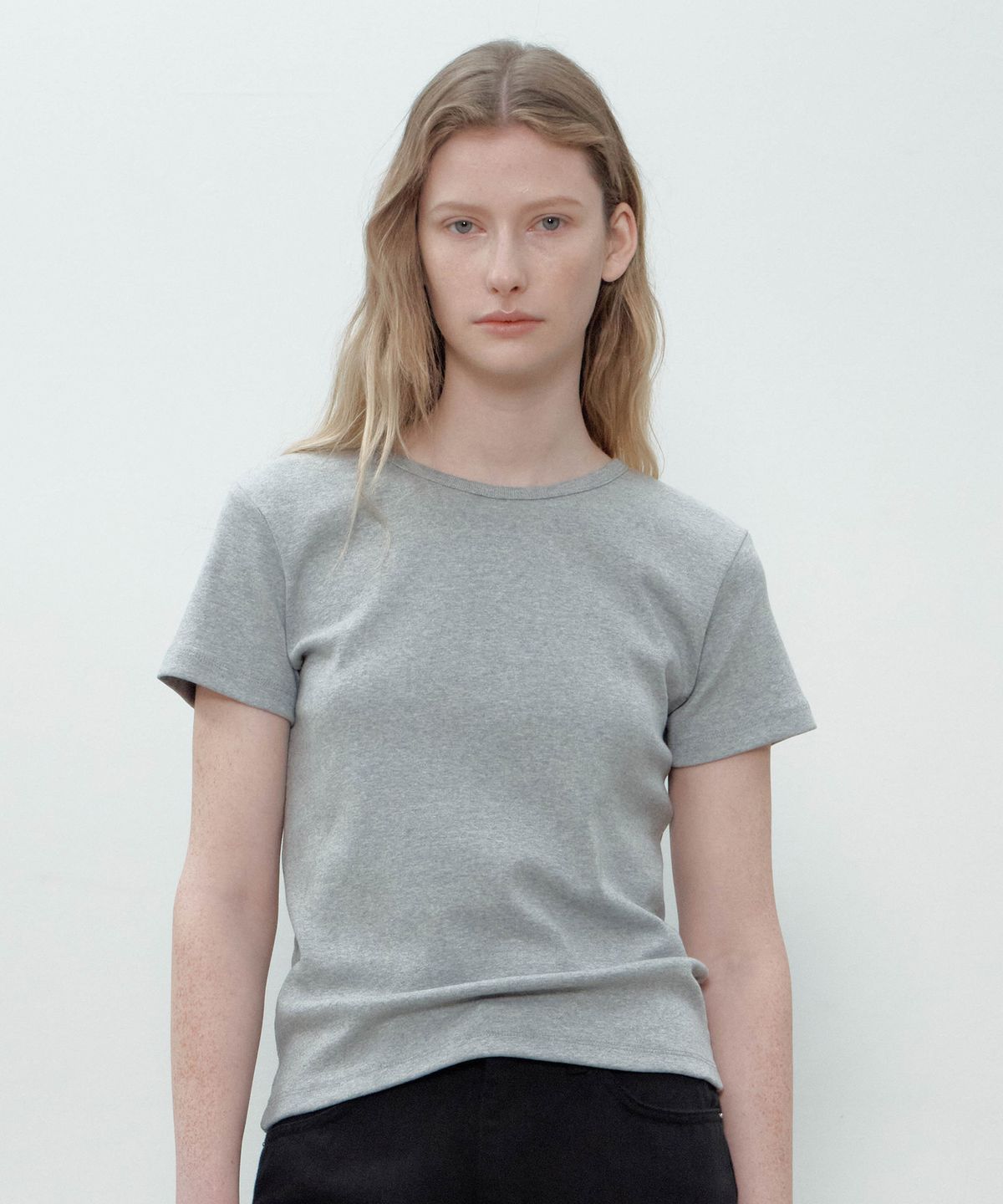 더마고(THEMARGOT) COZY CREWNECK T-SHIRTS (MELANGE)