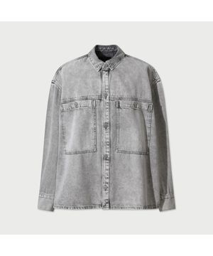 ALYSSONSPE 데님 빅포켓 셔켓_IRJCS25005GYX