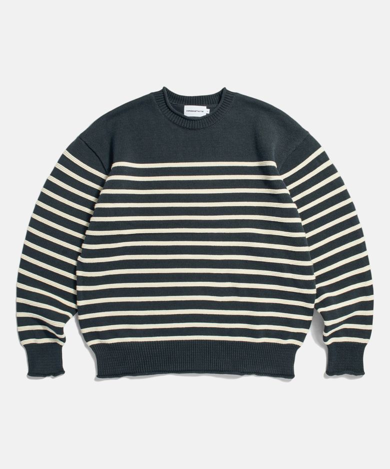 Mariniere Knit Sweater Ivory Stripe