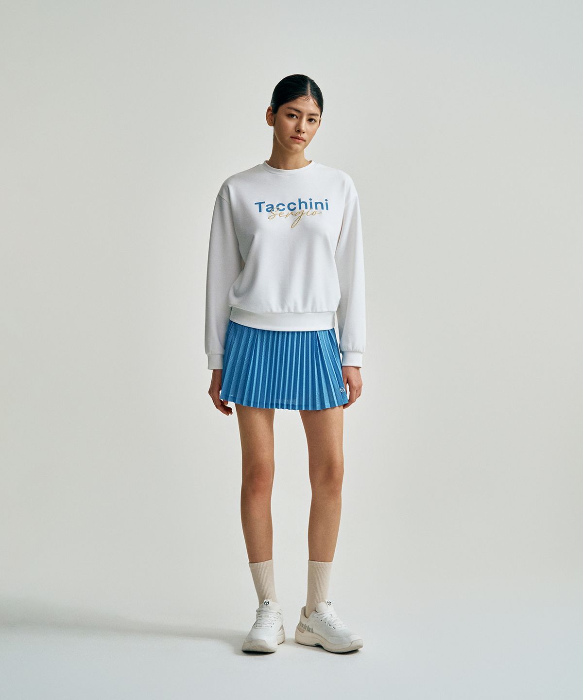 세르지오 타키니(SERGIO TACCHINI) W 모달라이크 맨투맨 (White)