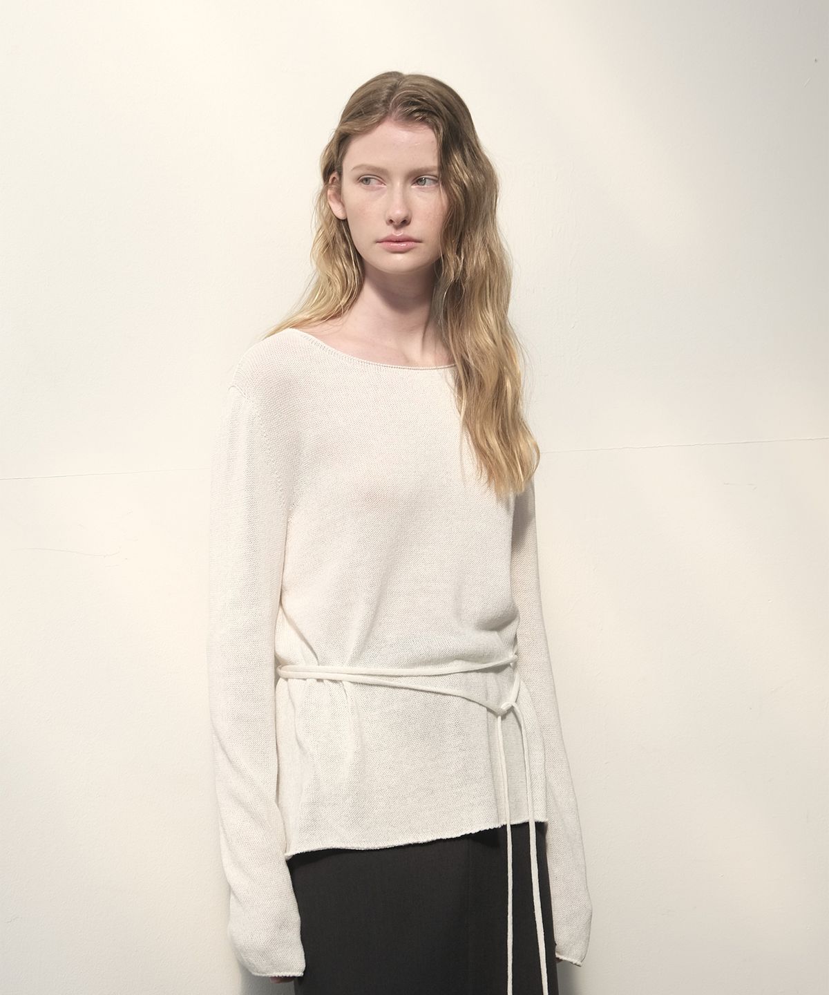 더마고(THEMARGOT) PAPER WHOLEGARMENT KNIT (OFF WHITE)