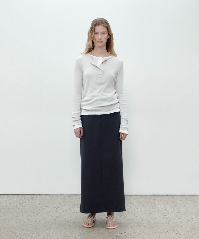 CLASSIC LONG SKIRT (CHARCOAL)