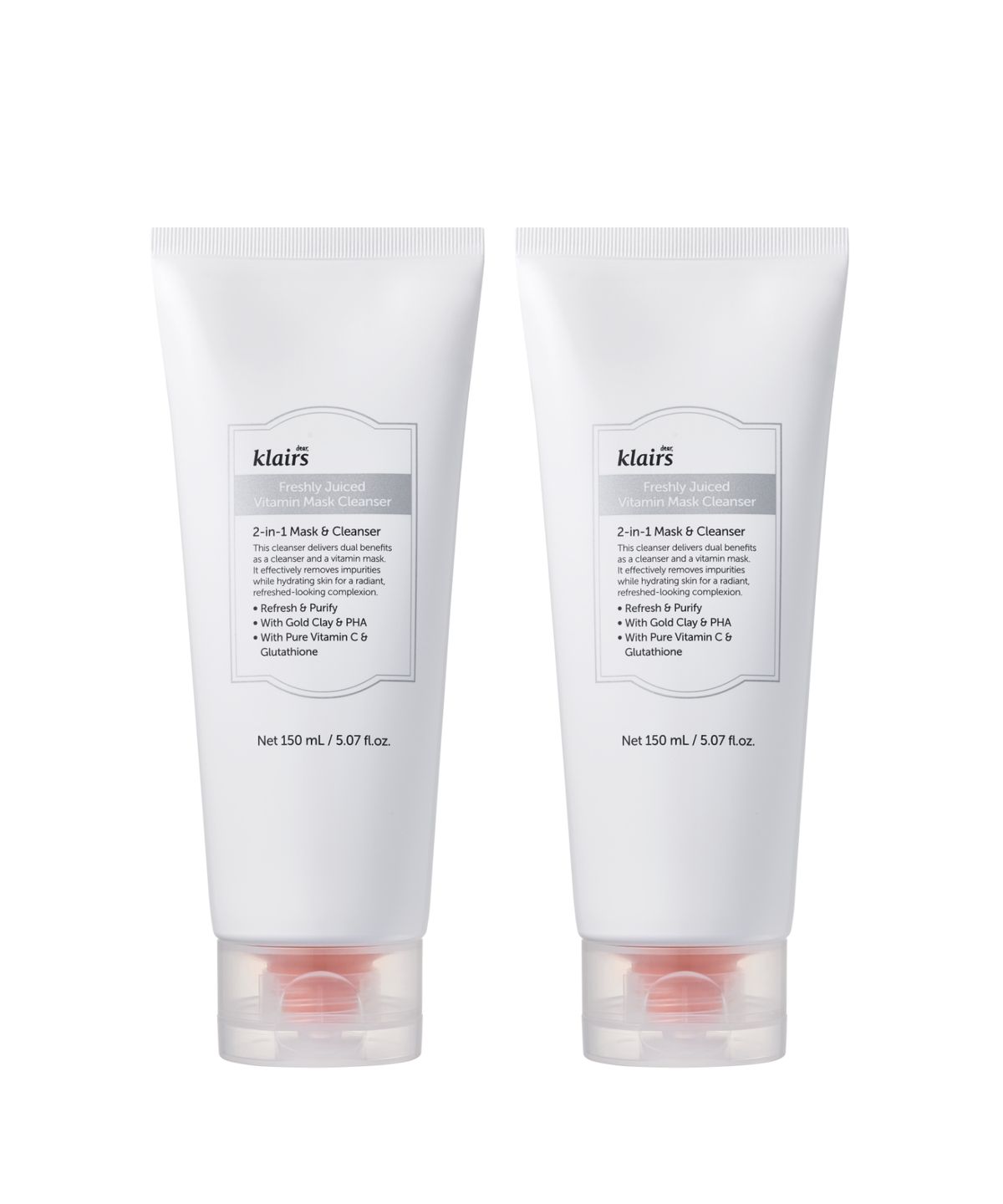 클레어스(KLAIRS) [2PACK]프레쉴리 쥬스드 비타민 팩 클렌저 150ml