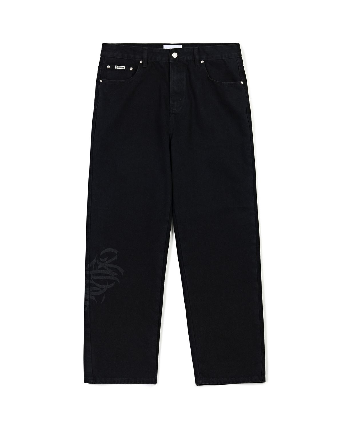 로어즈(LORES) Tag Denim Pants - Black