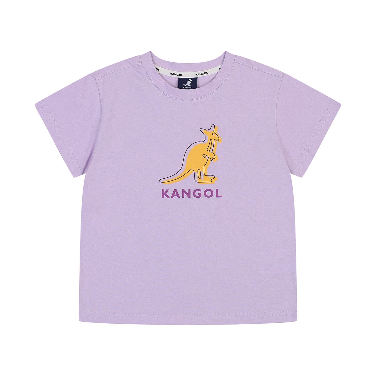 캉골키즈(KANGOL KIDS) 캥거루 그래픽 숏 슬리브 티셔츠 RB 0007 라벤더