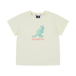 캥거루 그래픽 숏 슬리브 티셔츠 RB 0007 아이보리