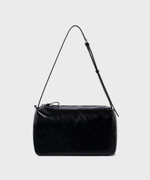 LEATHER CARAMEL BOX BAG_BLACK_LC257BA04BK