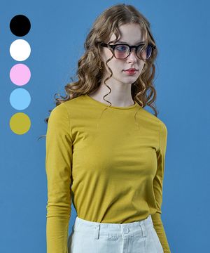 이너 레이어드 코튼 순면 긴팔티 [5colors]