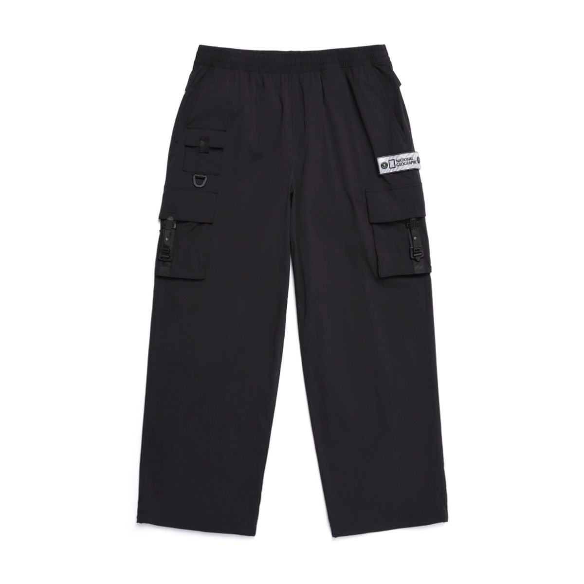 내셔널지오그래픽(NATIONALGEOGRAPHIC) N251MPT110 NRN 버클 카고 와이드 팬츠 CARBON BLACK