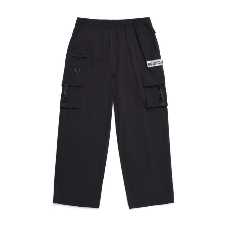 N251MPT110 NRN 버클 카고 와이드 팬츠 CARBON BLACK