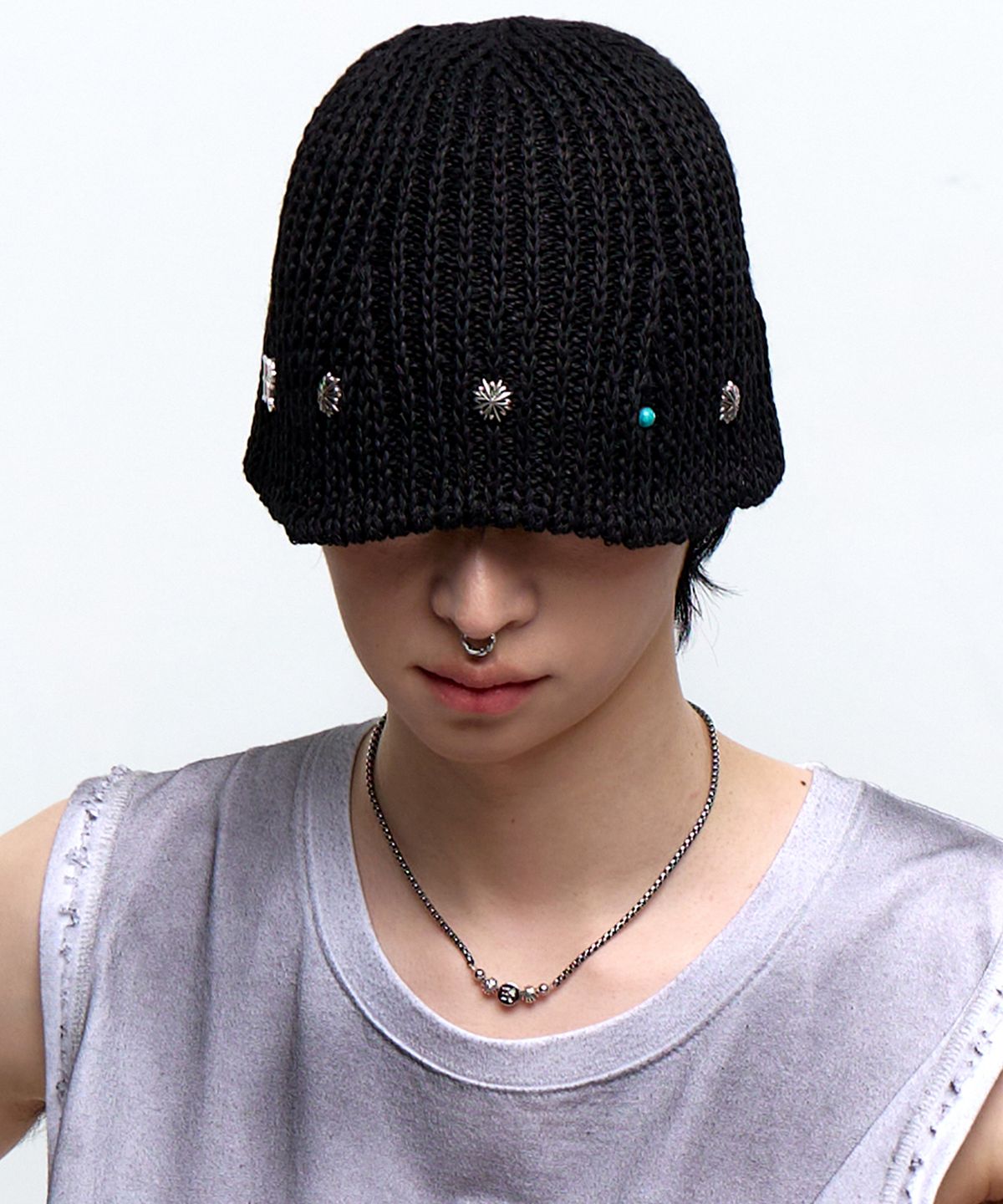 알에스에스씨(RSSC) RIVET BUCKET BEANIE - BLACK