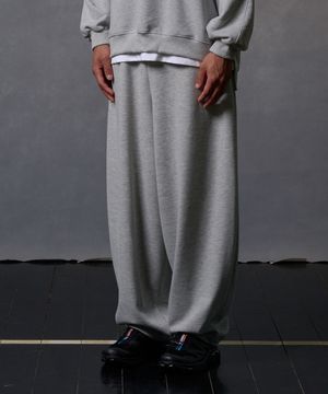 벌룬 와이드 스웨트 팬츠[그레이]