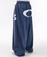 로고 아플리케 스웨트 팬츠[다크블루]