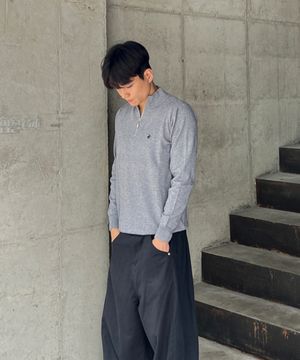 남녀 세미 오버핏 하프집업 니트 5Color TK301