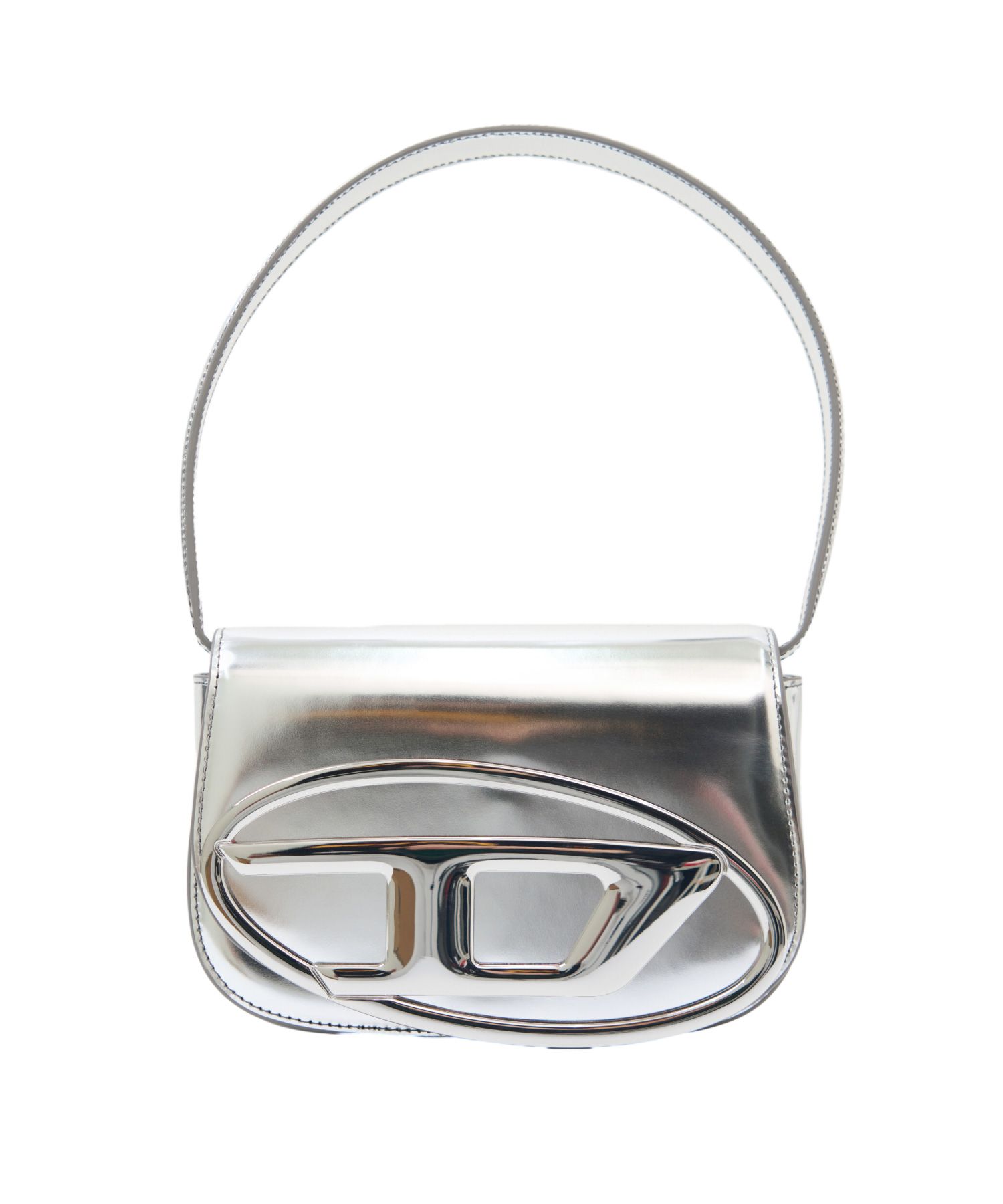 MUSINSA RAFFLE | Diesel 1DR Shoulder Bag in Mirrored Leather Silver