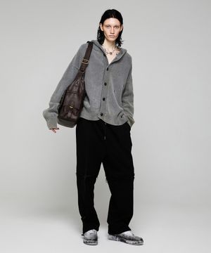 크로스 로우 엣지 스웻팬츠_블랙