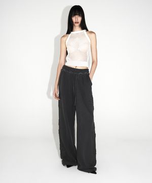 무궁 아플리케 스웻팬츠_차콜