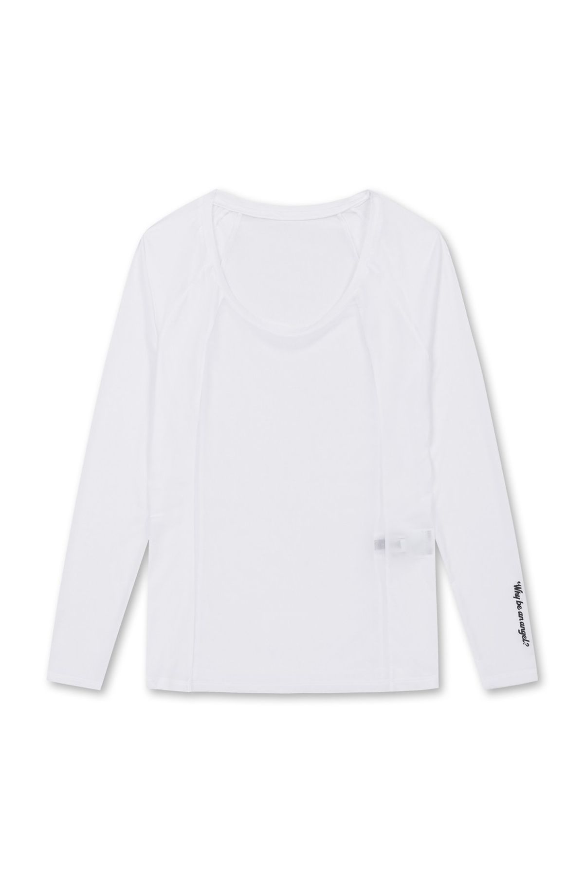 왁(WAAC) Women Sun Shield Silky Base Layer (Crewneck)_WWTBM25203WHX