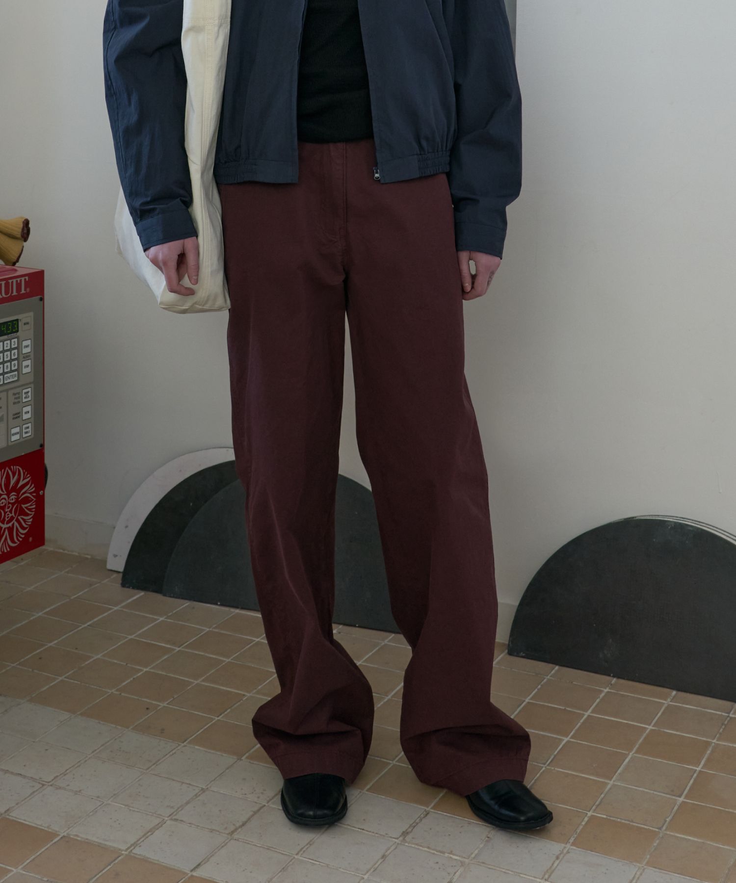 ★ POSZER★ Washed Cotton Chino Pants Burgundy 251WCCPT052 MUSINSA | POSZER Washed Cotton Chino Pants (Burgundy)