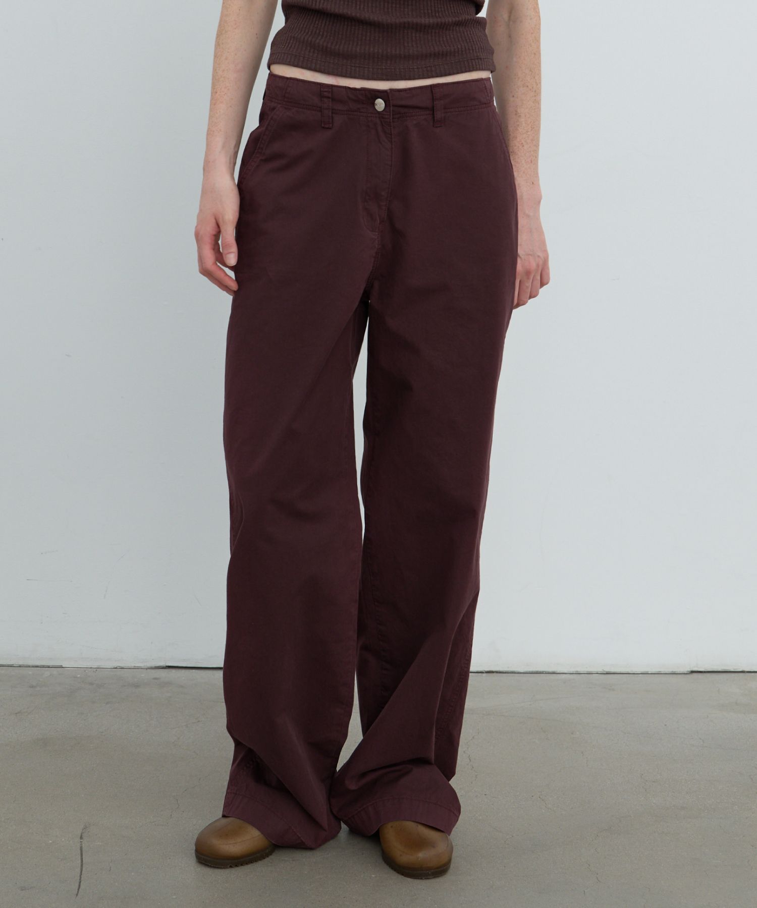 ★ POSZER★ Washed Cotton Chino Pants Burgundy 251WCCPT052 MUSINSA | POSZER Washed Cotton Chino Pants (Burgundy)