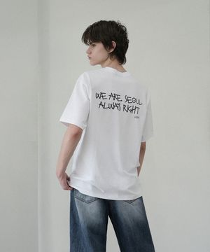 M1048 레터링 티셔츠 (2COLORS)