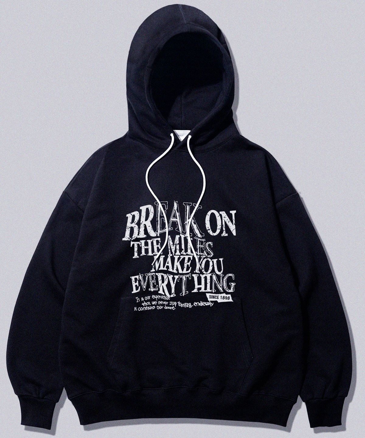 더마일(THEMILE) 마일 브레이크온 스웨트 후드 [BLACK]