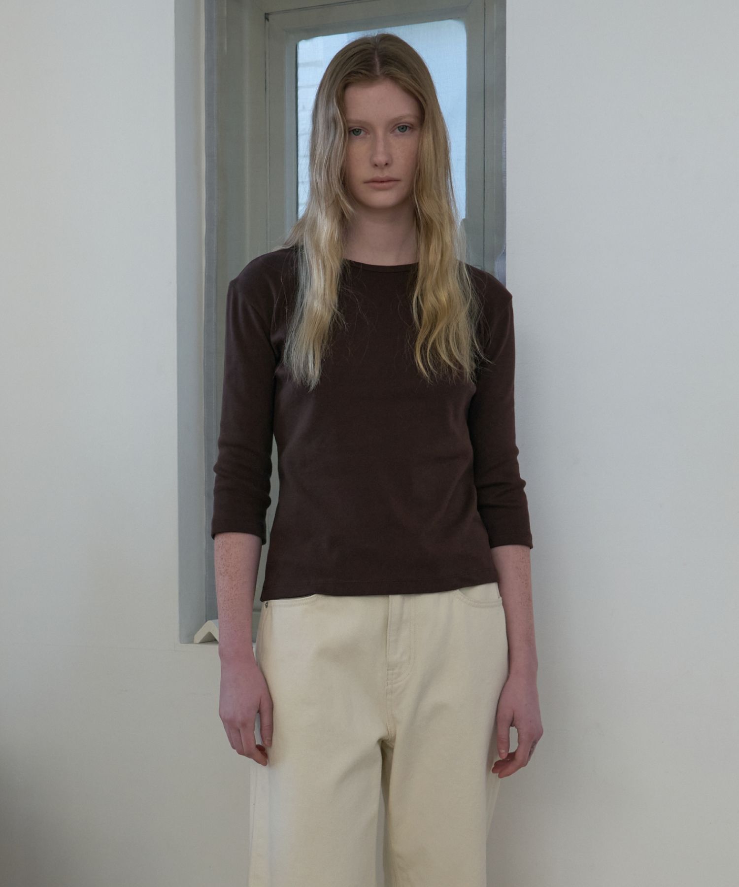 ★ POSZER★ half sleeve t-shirt brown 251HFSTS019F MUSINSA | POSZER Half Sleeve T-Shirt (Brown)