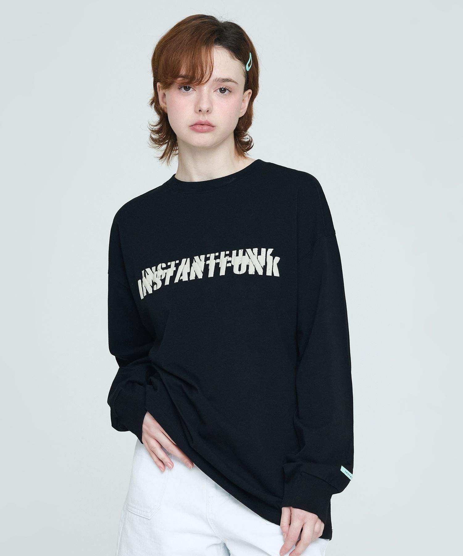 ★INSTANTFUNK★VINTAGE BIG LOGO T-SHIRTS MUSINSA | INSTANTFUNK Big Logo T-Shirt - Black