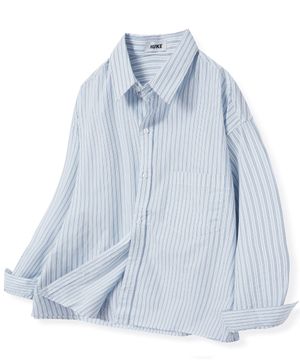 더 시티 스트라이프 셔츠 (네이비)