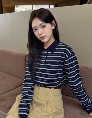 버튼 카라 니트 스웨터(14GG) 355513 [4color]