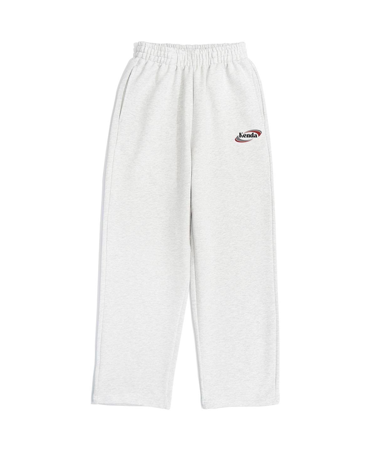 켄다(KENDA) DOUBLE SLASH LOGO STRAIGHT SWEATPANTS (LIGHT MELANGE)