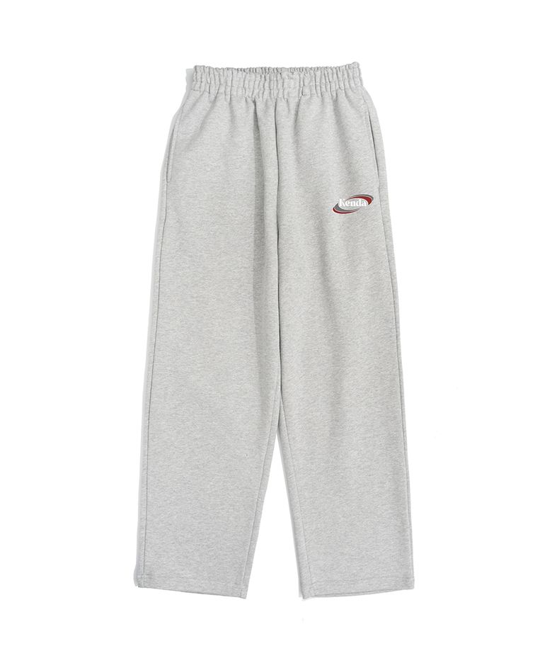 DOUBLE SLASH LOGO STRAIGHT SWEATPANTS (MELANGE)